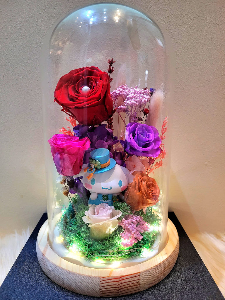 5 Roses Cinnamoroll Preserved Flower Dome (Red Theme)