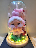 AUTHENTIC CRYBABY Plush in Preserved Flowers Dome (Pink Theme)