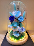 5 Roses Cinnamoroll Preserved Flower Dome (Multi-Blue Theme)