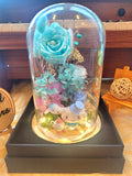 Cinnamoroll Preserved Flower Dome With Tiffany Roses And Same Day Delivery