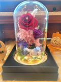 Cinnamoroll Preserved Flower Dome With Red Roses And Same Day Delivery