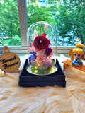 Winnie The Pooh Preserved Flower Dome With Red Roses And Same Day Delivery v3
