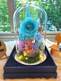 Winnie The Pooh Preserved Flower Dome With Tiffany Roses And Same Day Delivery v4