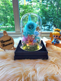 Winnie The Pooh Preserved Flower Dome With Tiffany Roses And Same Day Delivery v4