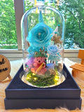 Winnie The Pooh Preserved Flower Dome With Tiffany Roses And Same Day Delivery v5